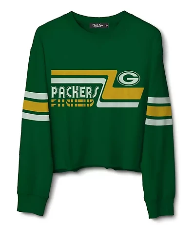 Junk Food Green Bay Packers Retro Crop Fleece