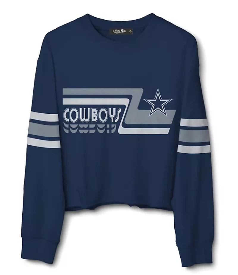 Junk Food Dallas Cowboys Retro Crop Fleece