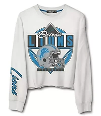 Junk Food Detroit Lions Helmet Crop Fleece