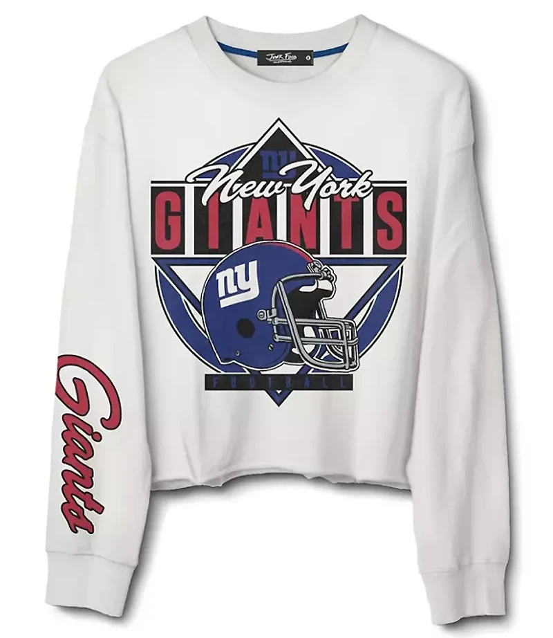 Junk Food New York Giants Helmet Crop Fleece