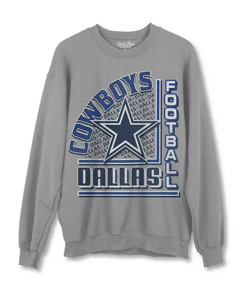 Junk Food Dallas Cowboys Backfield Crew Fleece