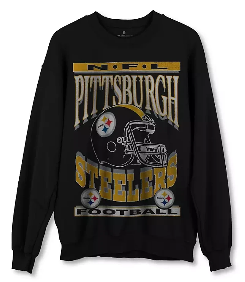 Junk Food Pittsburgh Steelers Backfield Crew Fleece