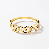 Diamond Cluster Ring in 10K Yellow Gold (0.023 ct tw)