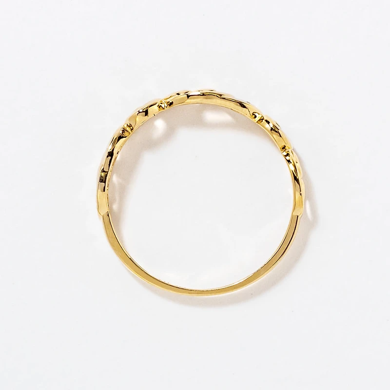 Diamond Cluster Ring in 10K Yellow Gold (0.023 ct tw)