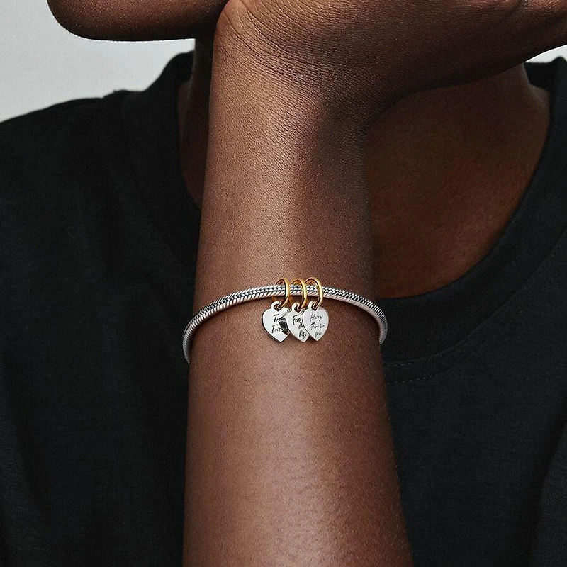 Pandora Two-tone Triple Friendship Dangle | 762722C00