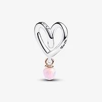 Pandora Two-tone Wrapped Heart Charm | 783242C01