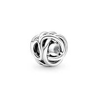 Pandora April Clear Eternity Circle Charm | 790064C01
