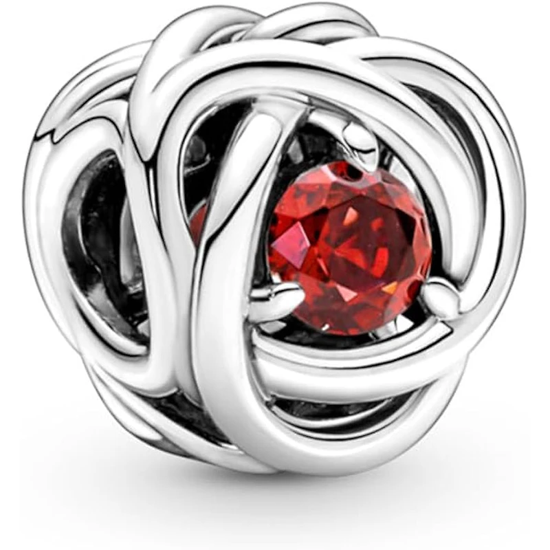 Pandora July True Red Eternity Circle Charm | 790065C01