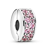 Pandora Pink Pavé Clip Charm | 791817PCZ