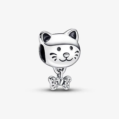 Pandora Pet Cat & Bow Charm | 792255C01