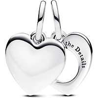 Pandora Engravable Heart Magnifying Glass Double Dangle Charm | 793671