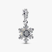 Pandora Opalescent Snowflake Double Dangle Charm | 794142C01