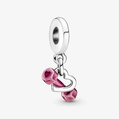 Pandora Dumbbell & Heart Dangle Charm | 799545C01