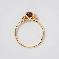 Garnet Ring 10K Yellow Gold