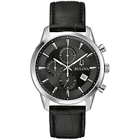 Bulova Sutton Black Dial Chronograph Watch | 96B403
