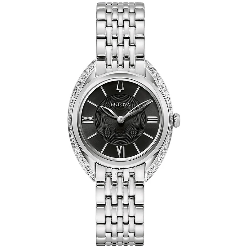Bulova Classic 30mm Black Dial Watch | 96R252