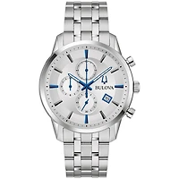 Bulova Sutton Silver-Tone Dial Stainless Steel Bracelet Men's Watch |