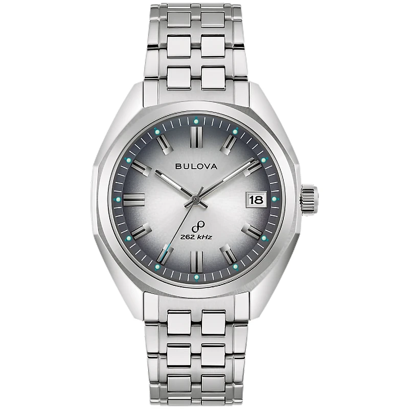 Bulova Jet Star 40mm Silver Sunburst Dial Watch | 96B472
