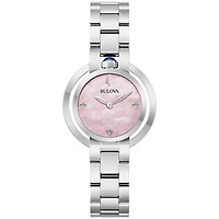 Bulova Rubaiyat 30mm Watch Pink Mother of Pearl Dial | 96L338