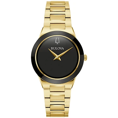 Bulova Millennia Gold Tone Ladies Watch | 97L175