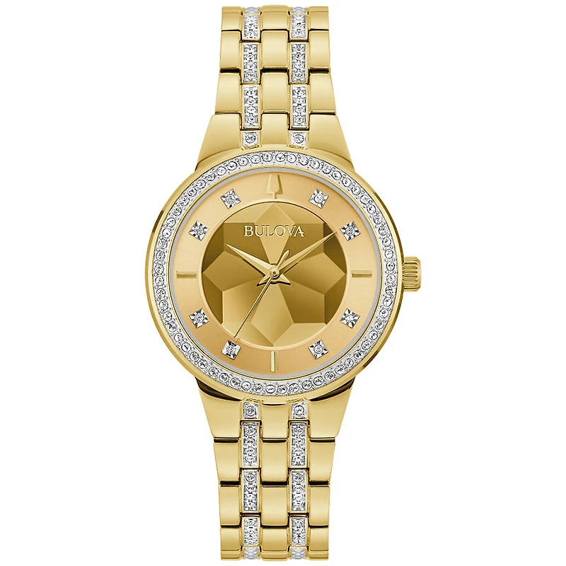 Bulova Phantom Gold Tone Ladies Watch | 97L176