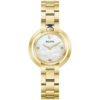 Bulova Rubaiyat 30mm Gold Tone Watch | 97L181