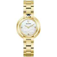 Bulova Rubaiyat 30mm Gold Tone Watch | 97L181