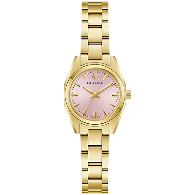 Bulova Surveyor Pink Dial Stainless Steel Bracelet Watch | 97L187