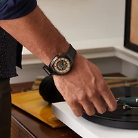 Bulova Grammy Edition Black Gold Dial Automatic Watch | 98A241