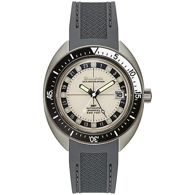Bulova Oceanographer GMT White Dial Polyurethane Strap | 98B407