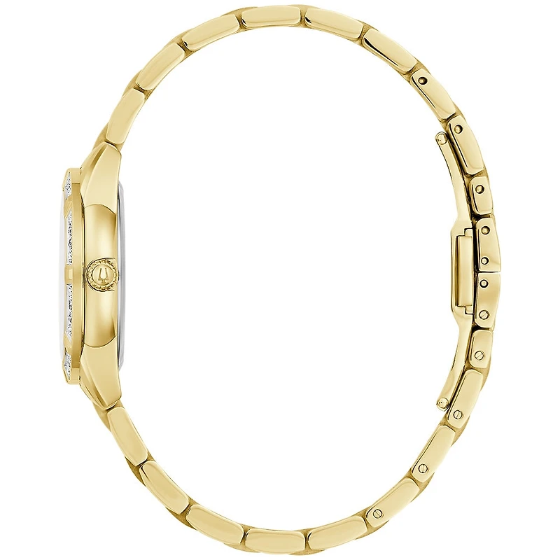Bulova Sutton Ladies Watch Gold-Tone Mother of Pearl Dial | 98R297