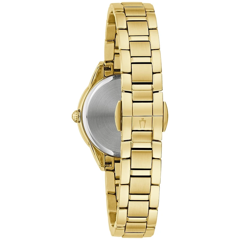 Bulova Sutton Ladies Watch Gold-Tone Mother of Pearl Dial | 98R297