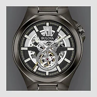 Bulova Men's Classic Automatic Watch Black Stainless Steel | 98A179