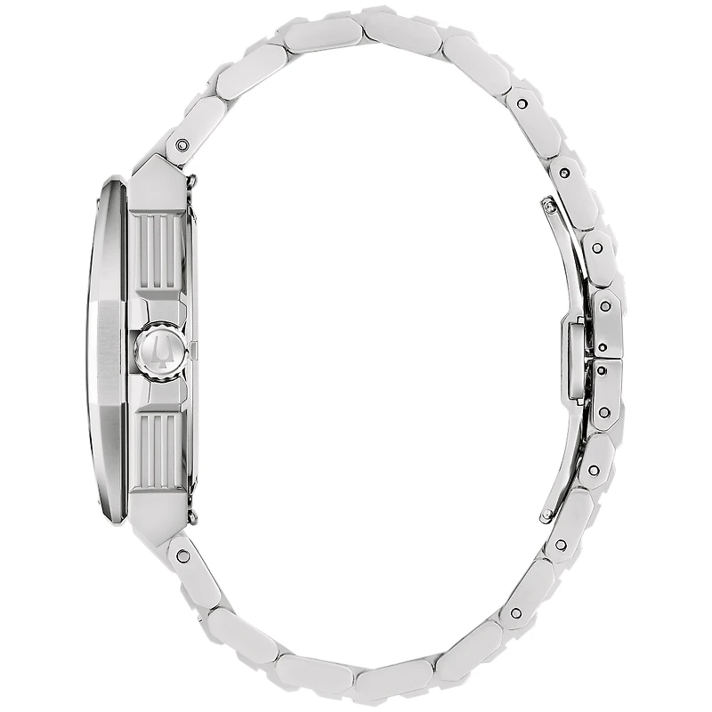 Bulova Series X Black Dial Stainless Steel Bracelet Watch | 98B456