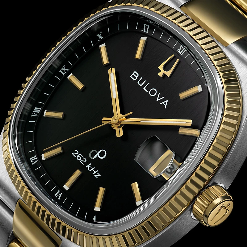 Bulova Super Seville Black Dial Watch | 98B458