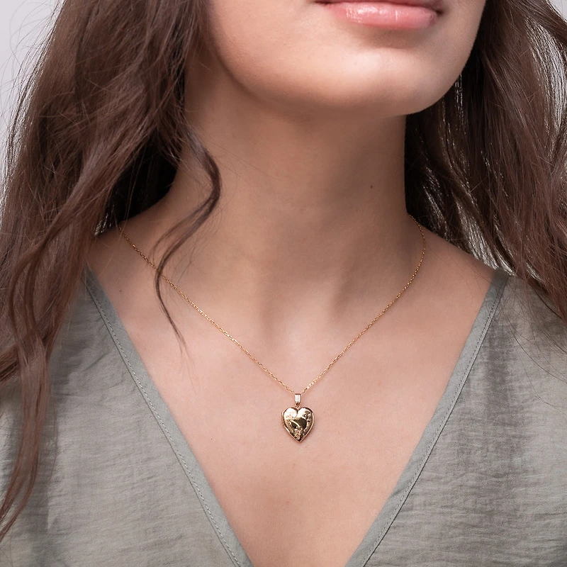Heart Locket in 10K Yellow Gold