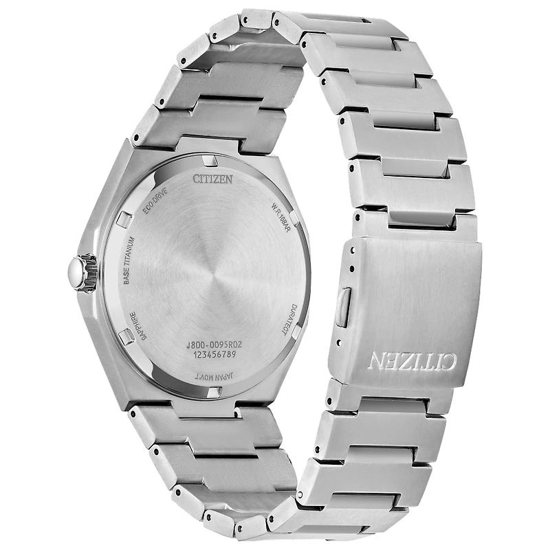 Citizen Eco-Drive Zenshin Three-hand White Dial Titanium Watch | AW013