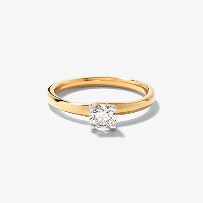 Solitaire Diamond Engagement Ring 14K Yellow Gold (0.40 ct tw)