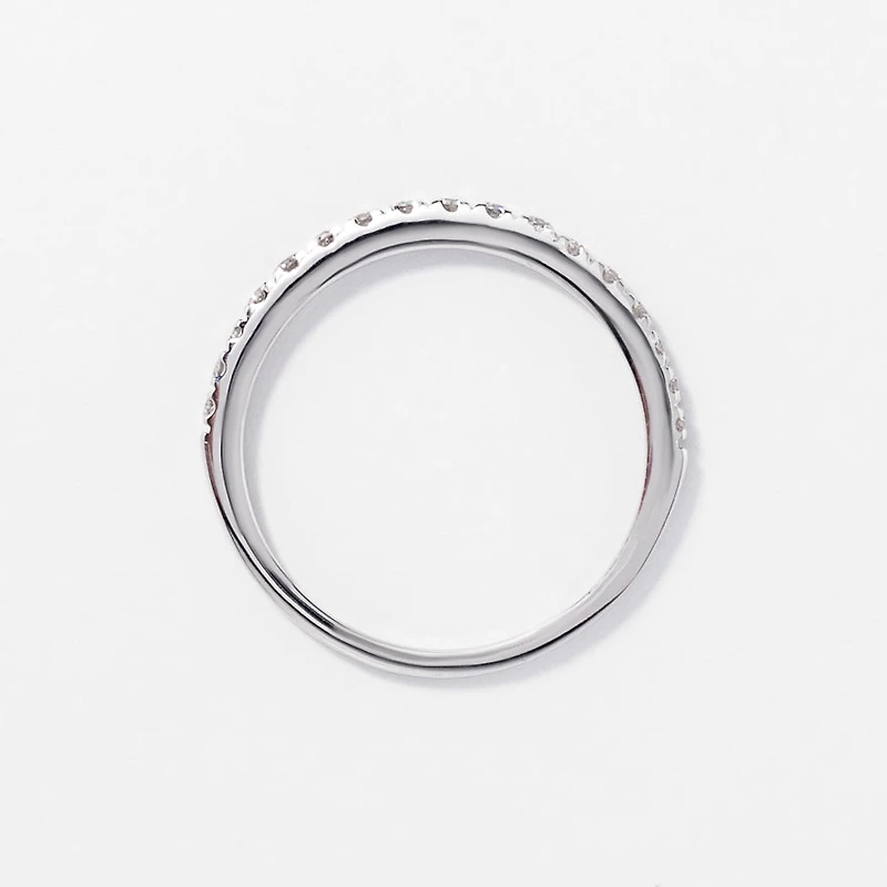 Diamond Micro-Claw Set Wedding Band 14K White Gold (0.24ct tw)