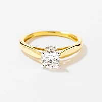 Diamond Engagement Ring 14K Yellow and White Gold (0.80 ct tw)