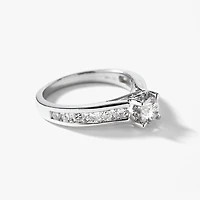 Diamond Engagement Ring 14K White Gold (1.10 ct tw)