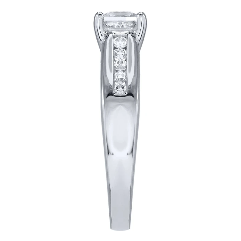 Princess Cut Diamond Engagement Ring 14K White Gold (1.00 ct tw)