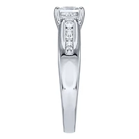 Princess Cut Diamond Engagement Ring 14K White Gold (1.00 ct tw)