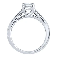 Princess Cut Diamond Engagement Ring 14K White Gold (1.00 ct tw)