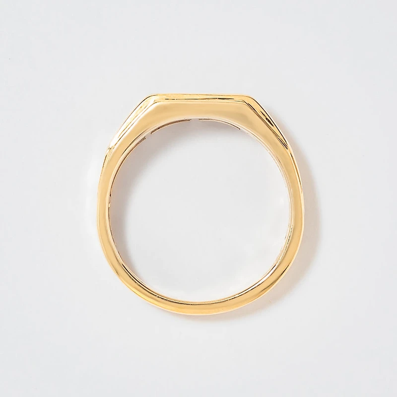 Gent's Channel Set Diamond Ring 10K Yellow Gold (0.25ct tw)