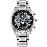 Citizen Eco-Drive Tsuki-yomi A-T Gray Dial Super Titanium Bracelet | B