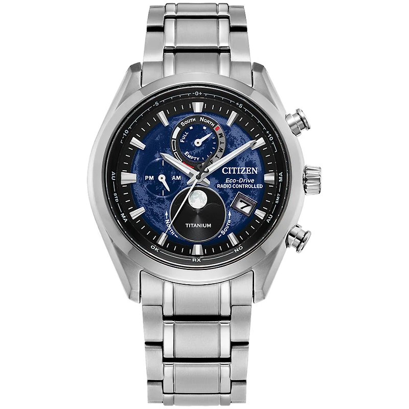 Citizen Eco-Drive Tsuki-yomi A-T Dial Super Titanium Bracelet | B