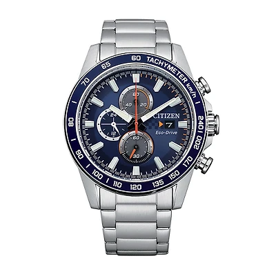 Citizen Mens Eco-Drive Blue Dial Watch 44mm | CA0781-84L
