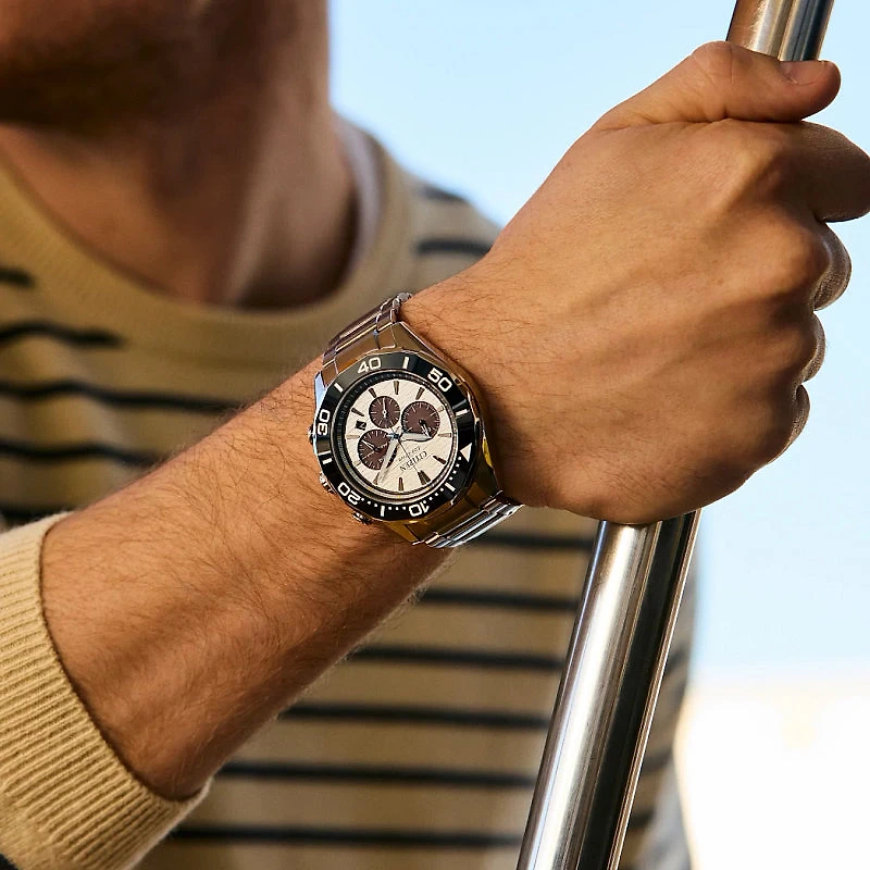 Citizen Eco-Drive Endeavor Chrono White Dial Watch | CA4730-59A