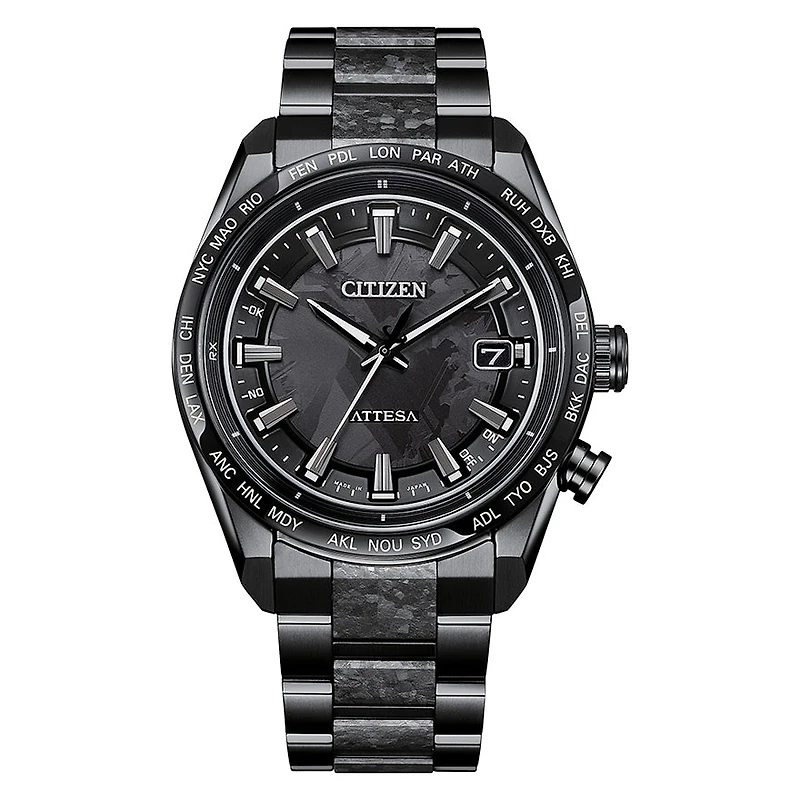 Citizen Eco-Drive Attesa Hakuto-R Black Dial Super Titanium | CB0285-6